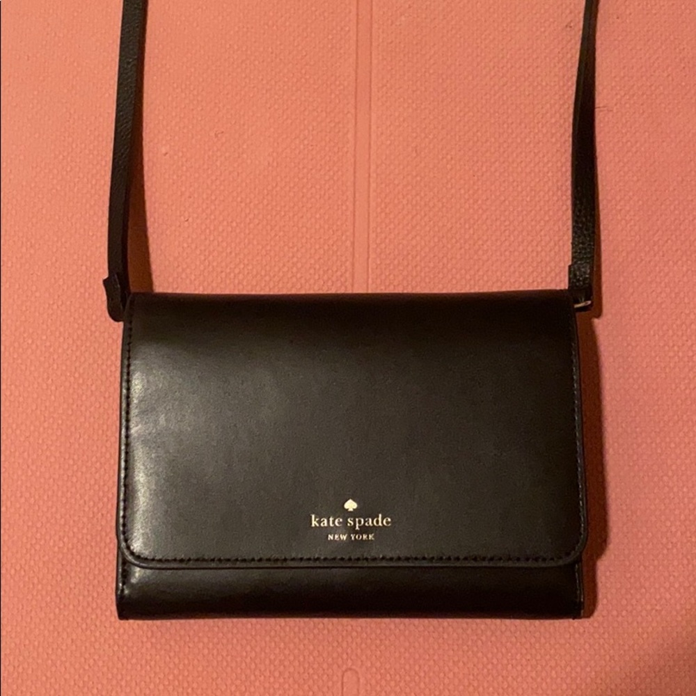 Kate Spade Black Leather Crossbody